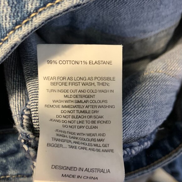 Rolla's Women's Original High Rise Straight Jeans Size 24 Blue Ankle Comfort - Picture 10 of 10